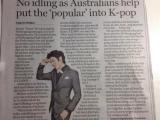 Kpop featured in the Sydney Morning Herald